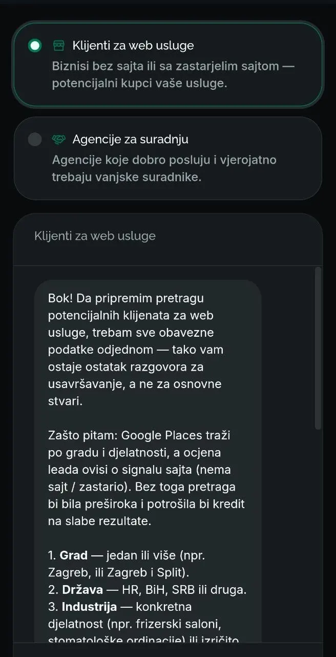 Razgovor s AI asistentom Invenije na mobitelu
